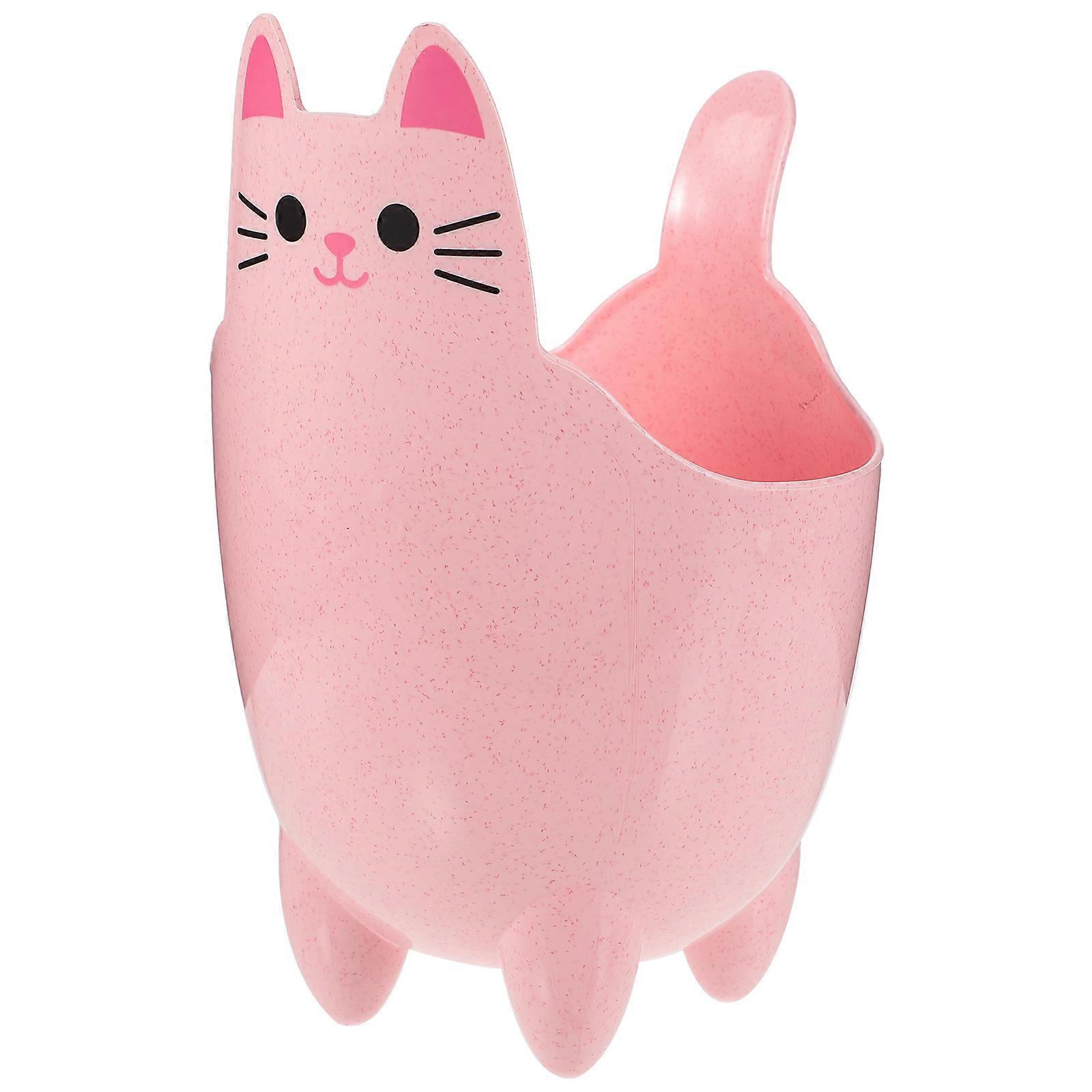 Tiny Trash Can Desktop Garbage Can Mini Cat Trash Can Cartoon Trash Bin Storage Bucket