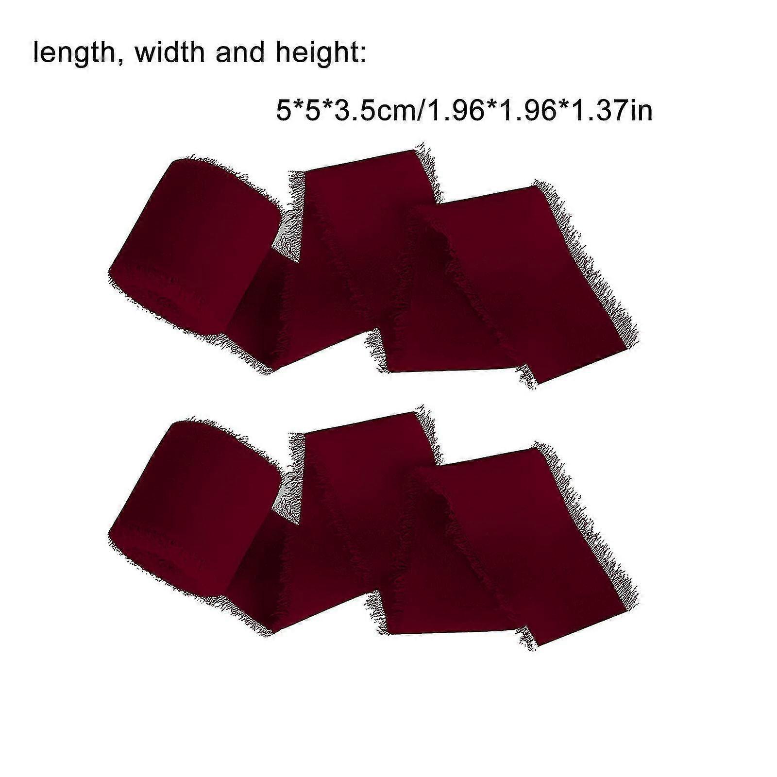 5m Gerafelde Edged Chiffon Zijden Lint, Bruiloft Fringe Ribbon, Diy Craft 4cm