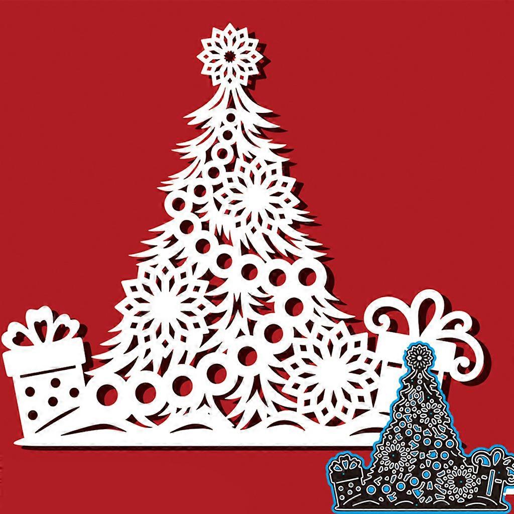 Christams Tree Shaker Box Metal Cutting Dies DIY Scrapbooking Card Stencil Paper Craft Handmade Album Handbook Decoration