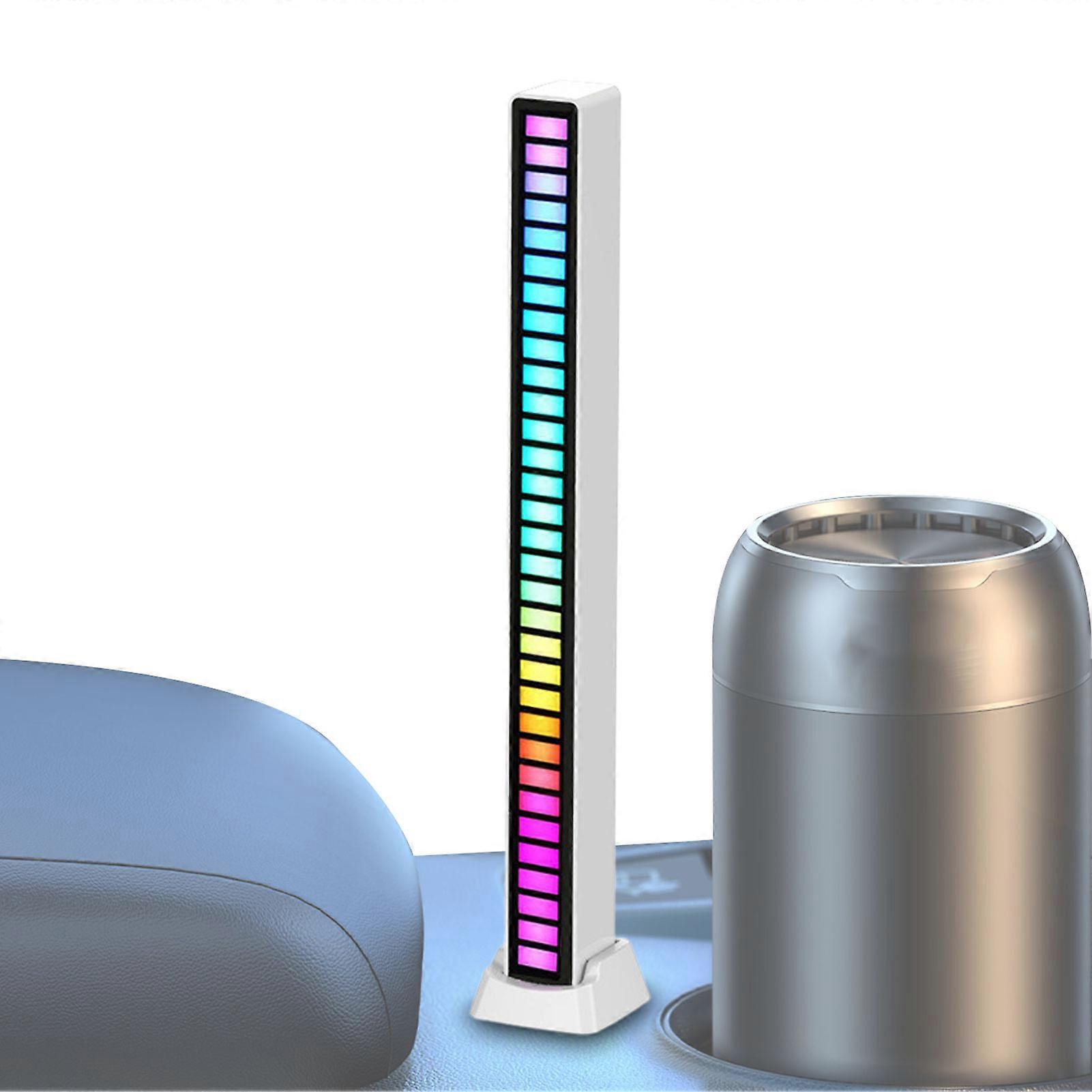 RGB Rechargeable Sound Control Light Wireless Voice-Activated Pickup Light Rechargeable Colorful Office Rhythm Music LED Light