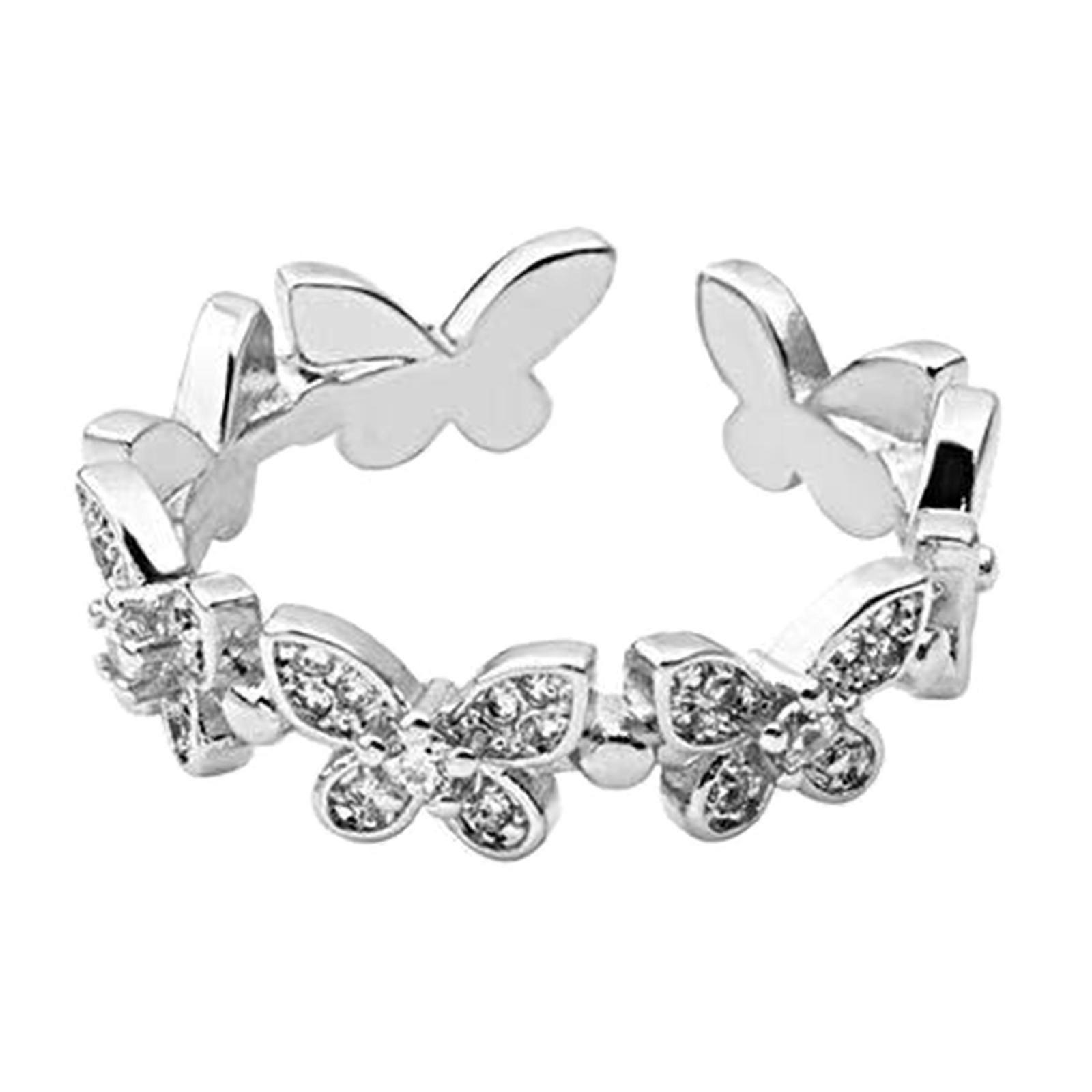 Joint Knot Ring Bohemian Finger Rings Butterfly Adjustable Open Ring