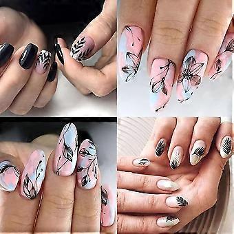 Minkissy Nageldesign Netz-Folienstreifen – Selbstklebende Hohlnetz-Aufkleber Für DIY Maniküre Zu Hause & Salon