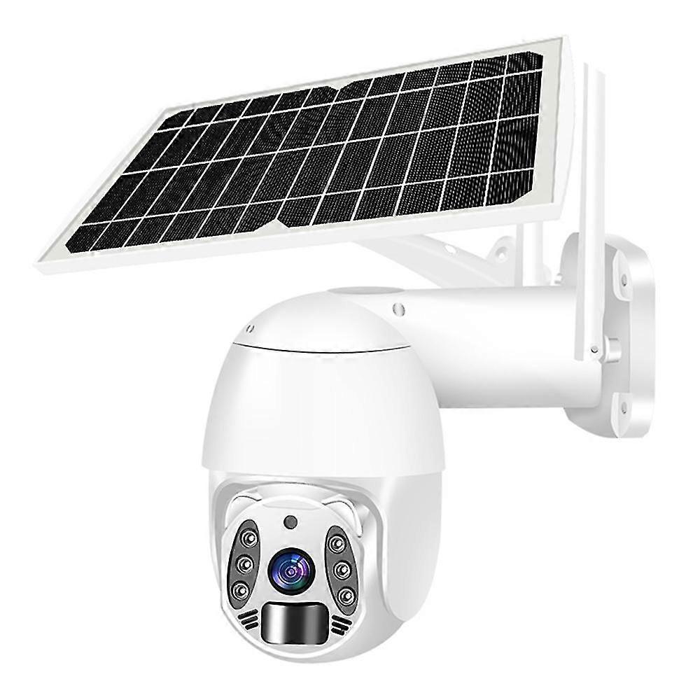 Q6 HD 3MP 4G Netwerk Zonne Beveiligingscamera Home Monitor - Zwart / EU-Versie EU-Versie Wit