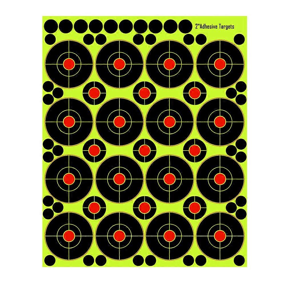 2023 New 2-inch Splatter Changing Shooting Target Sticker,16 Targets on 1 Sheet,10 Sheets per Pack