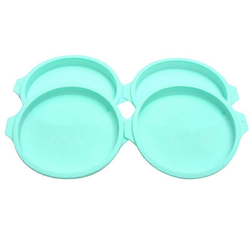 4Pcs Multi-Use Cake Molds Anti-Stick Flexible Round DIY Baking Mold for Bakery