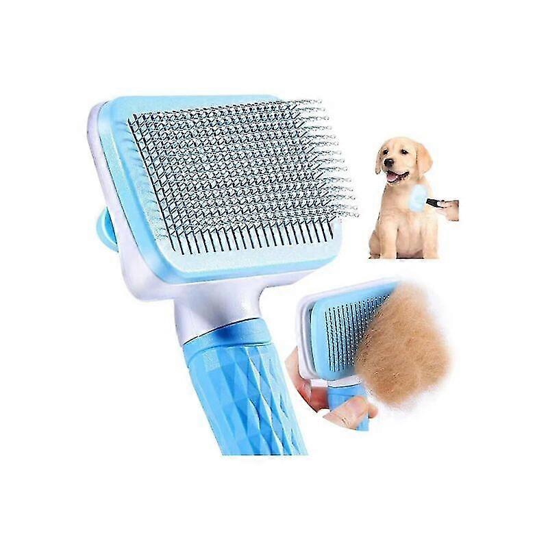 Innovative Self-Cleaning Pet Lick Brush Blue