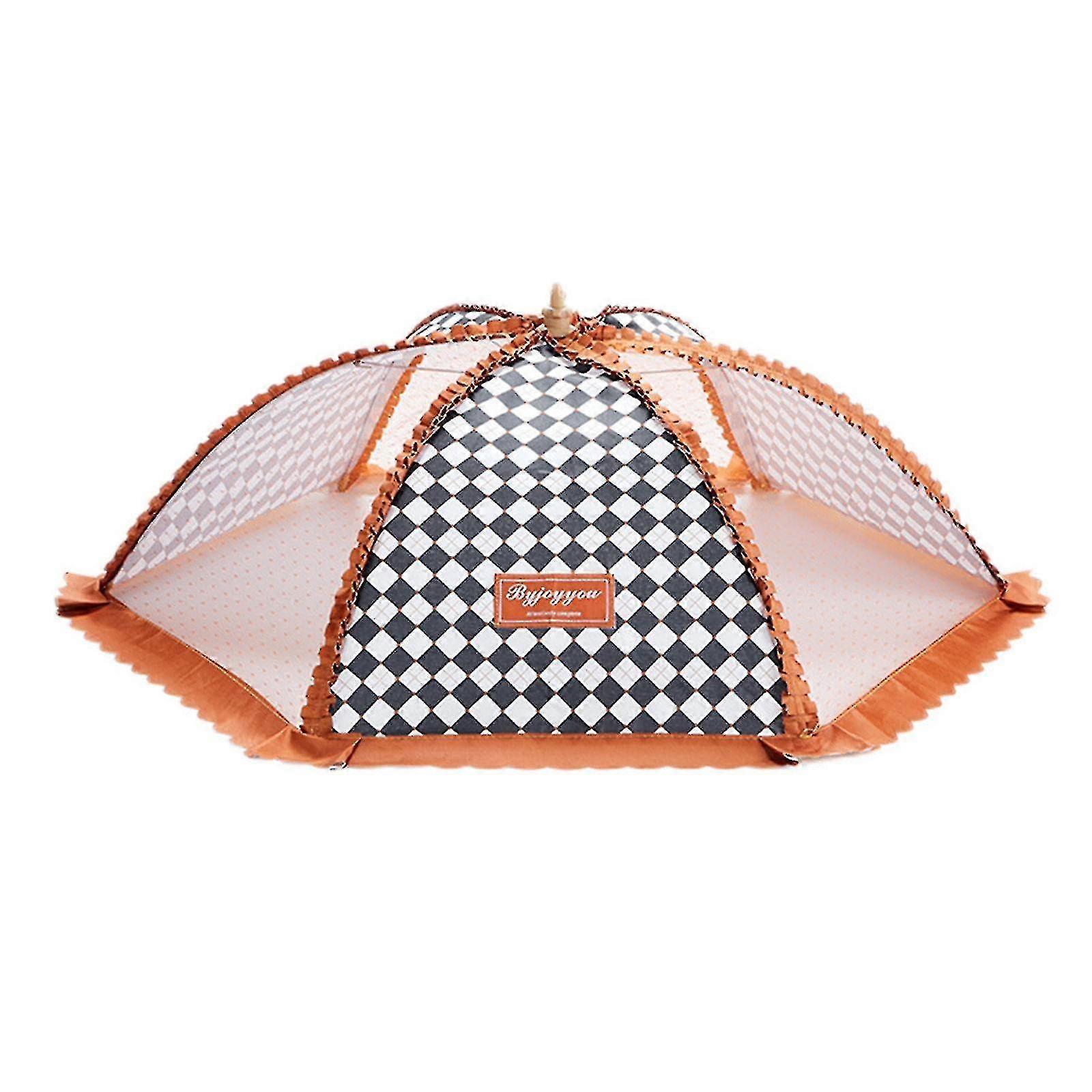 Alimente cort capac de bucătărie consumabile de bucătărie Mesh Screen Tool Premium pliabil pliabil durabil țesătură simplă de servire multiplă huse (maro)