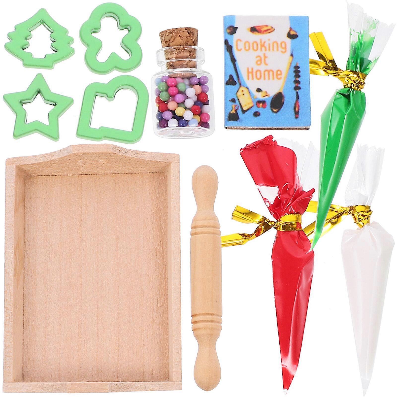 1 Set of Simulation Baking Tools Models Mini Dollhouse Decor Miniature House Baking Models