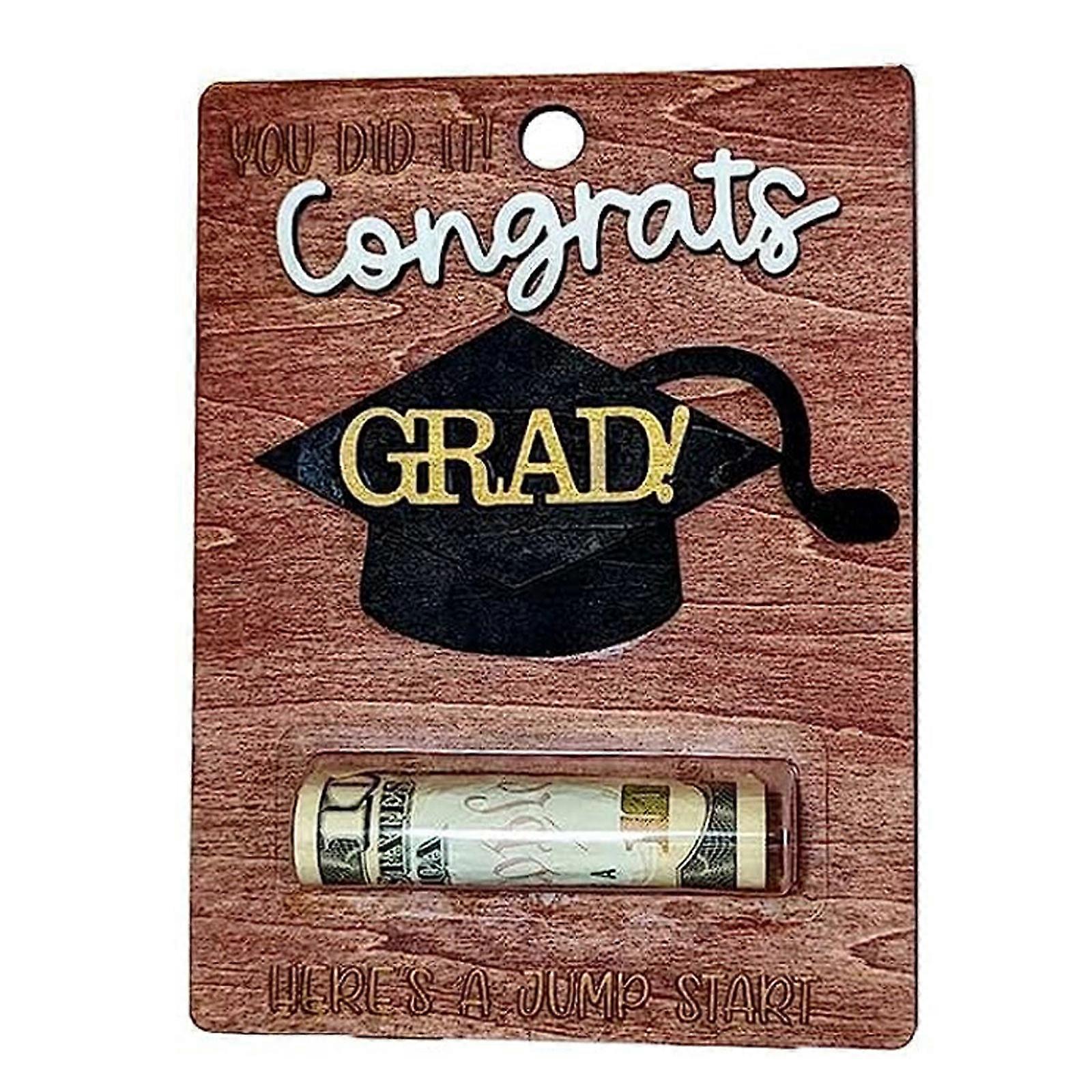 מחזיק כסף מתנה לסיום לימודים קריאייטיב המרה מזל טוב מחזיק כרטיס גראד