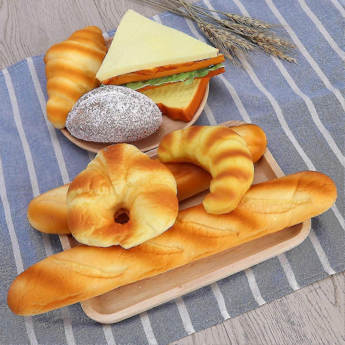 الخبز الاصطناعي وهمية الخبز محاكاة الغذاء نموذج المطبخ الديكور الدعامة محاكاة الخبز (الكرواسون) المتوسطة