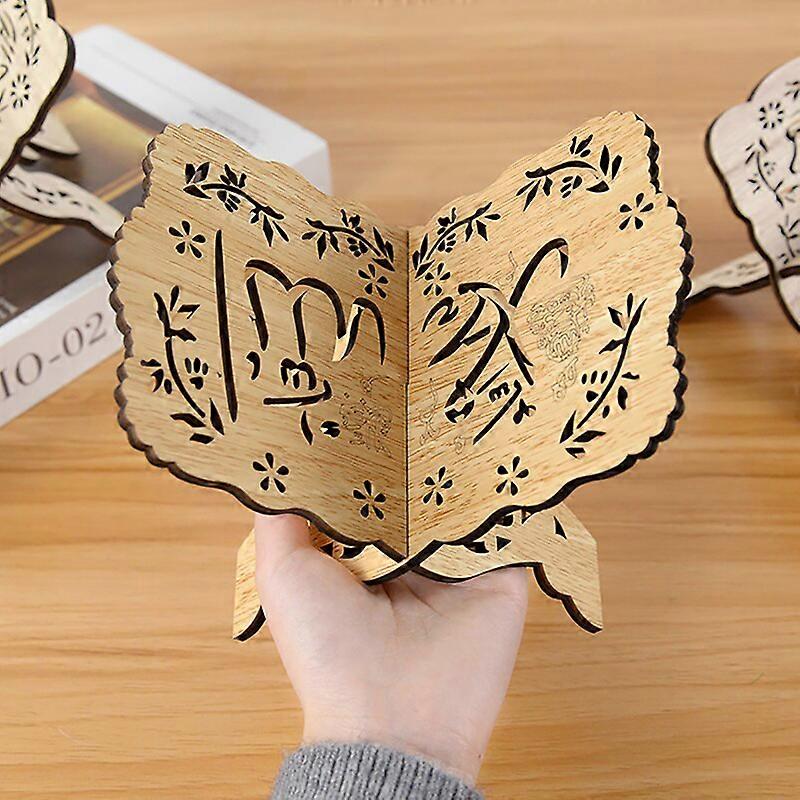 Ramadan Koran Buchhalter Aus Holz – Faltbarer Koran Ständer Leseständer Für Gebet & Dekoration