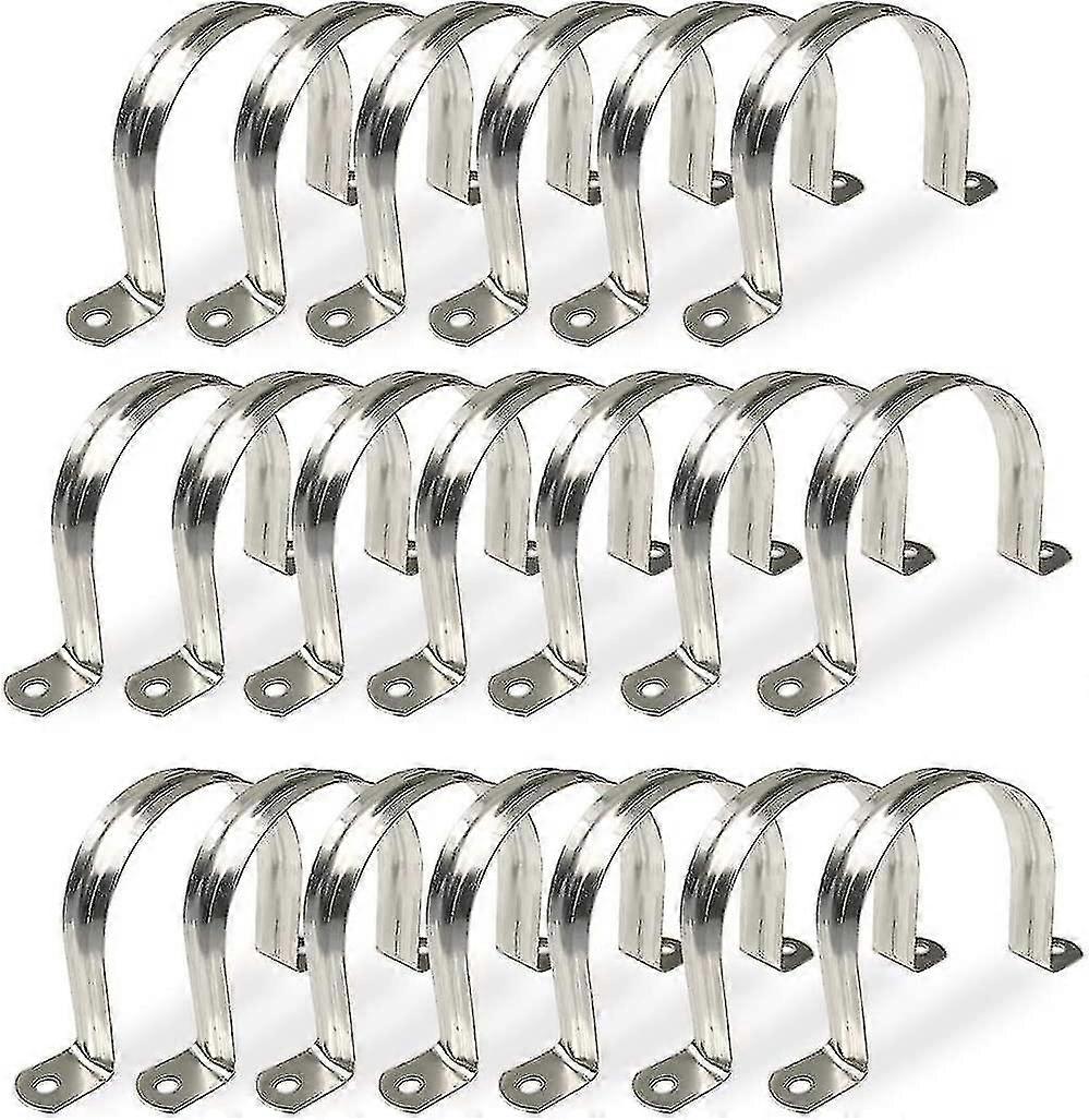 15 Pcs 60mm Pipe Clamp 304 Stainless Steel U Type Pipe Clamp Fixing ...