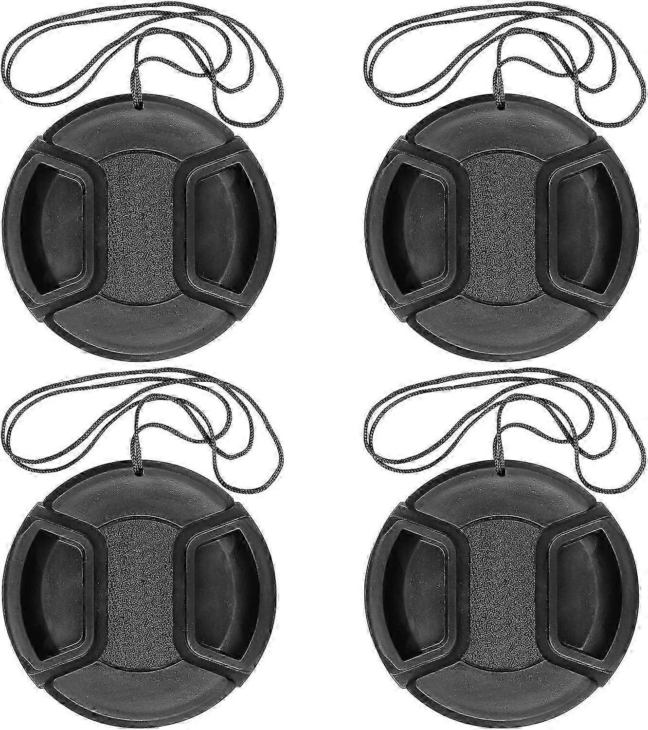 相机 52mm 镜头盖中心夹,带镜头盖皮带孔捆绑包兼容尼康索尼佳能数码单反相机其他数码单反相机紫外线镜头 (52mm)- 4 P