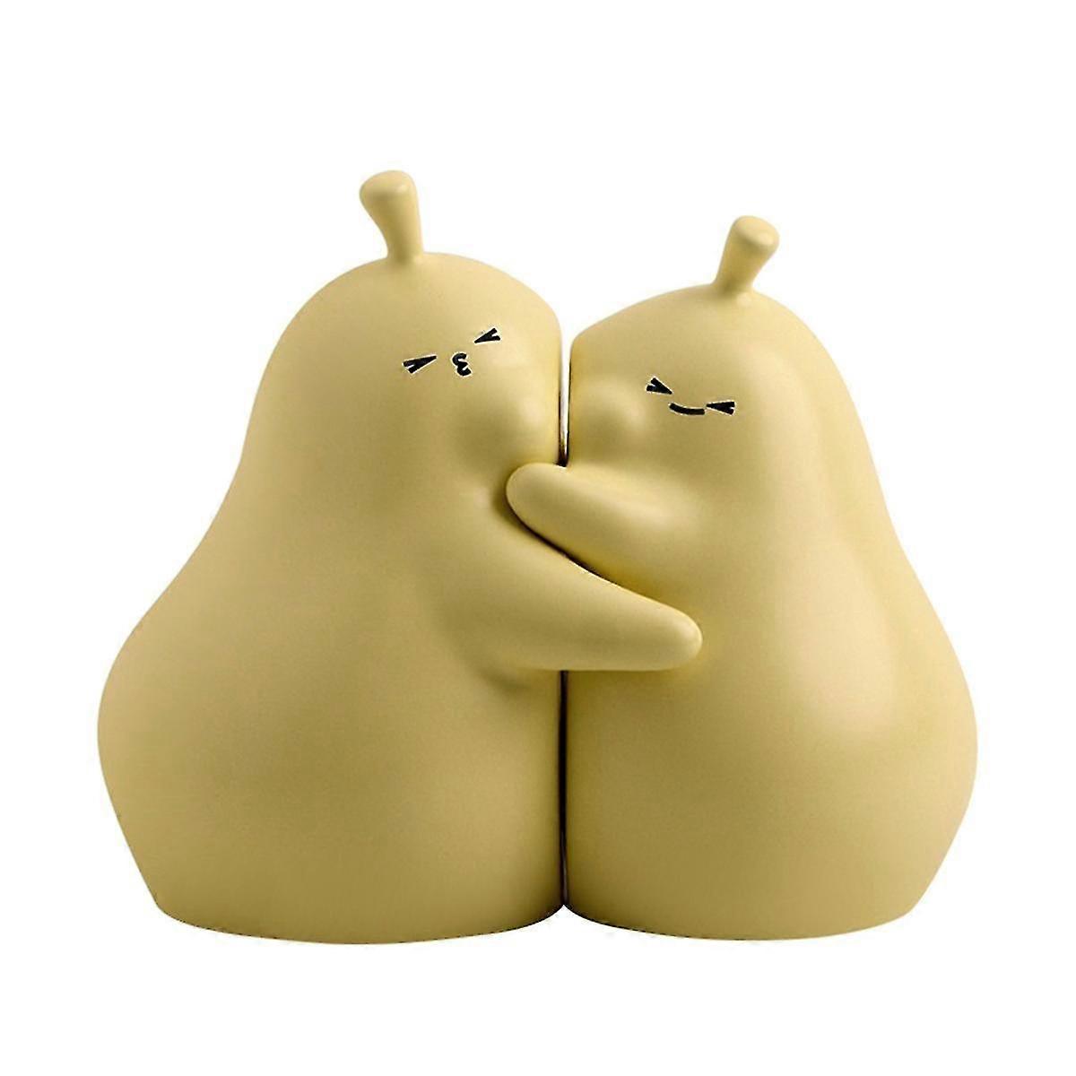 Everlasting Love Hugging Pears Bookend, Valentine's Gift for Couples
