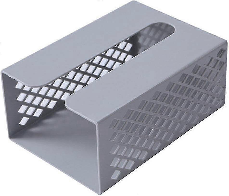 Grey Wall Mounted Tissue Box Dispenser Hanging Bathroom Kitchen DIY Drawer