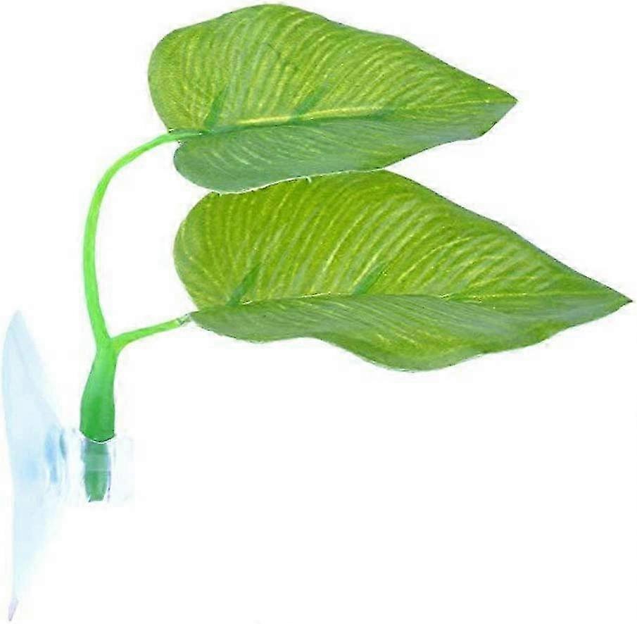 Fish tank decoration realistic betta leaf hammock with suction cup