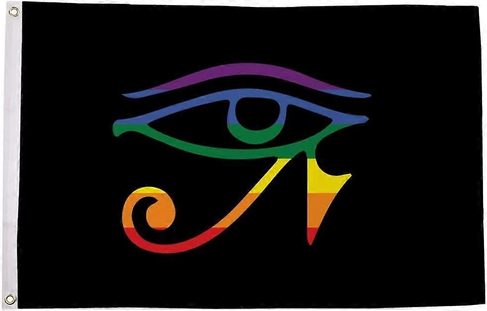 Bandeira do Orgulho Gótico Gay - Bandeira Gótica Lgbt com Dois Ilhós de Metal - Resistente ao Desbotamento - Cores Vivas QQZ177