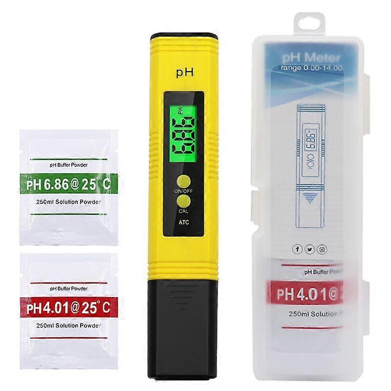 PH acidity meter button type screen automatic correction test pen aquarium pen