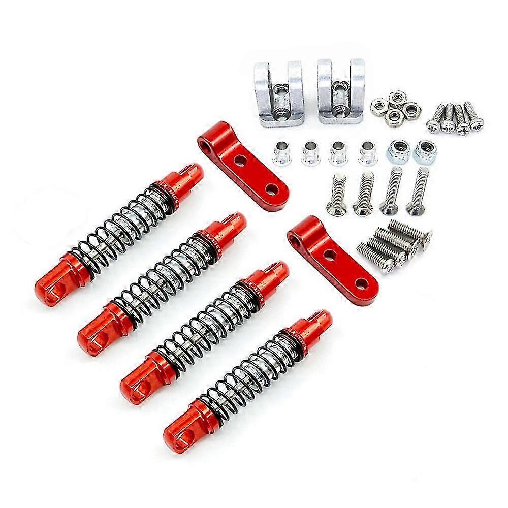 Metal Front and Rear Shock Absorber with Mount Fixed Bracket compatible WPL D12 1/10 RC Car Upgrades