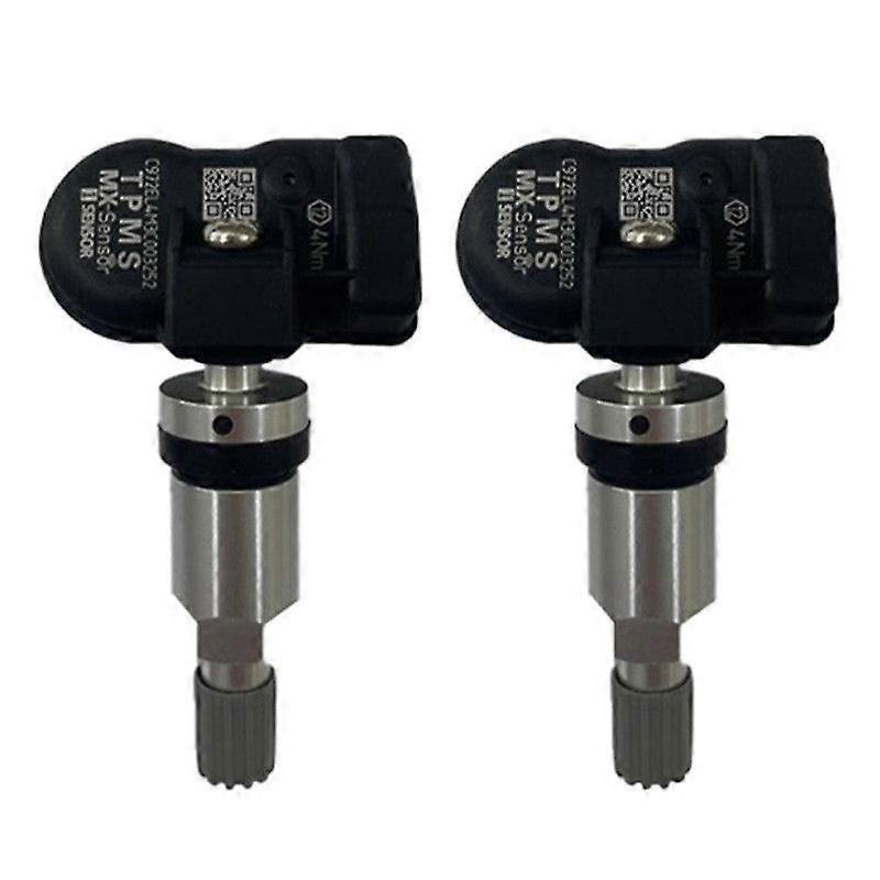 2Pcs Programmable TPMS Sensor 433MHz 315MHZ Sensor Universal 2 in 1 for Tire Pressure Monitoring System Use with AUTEL