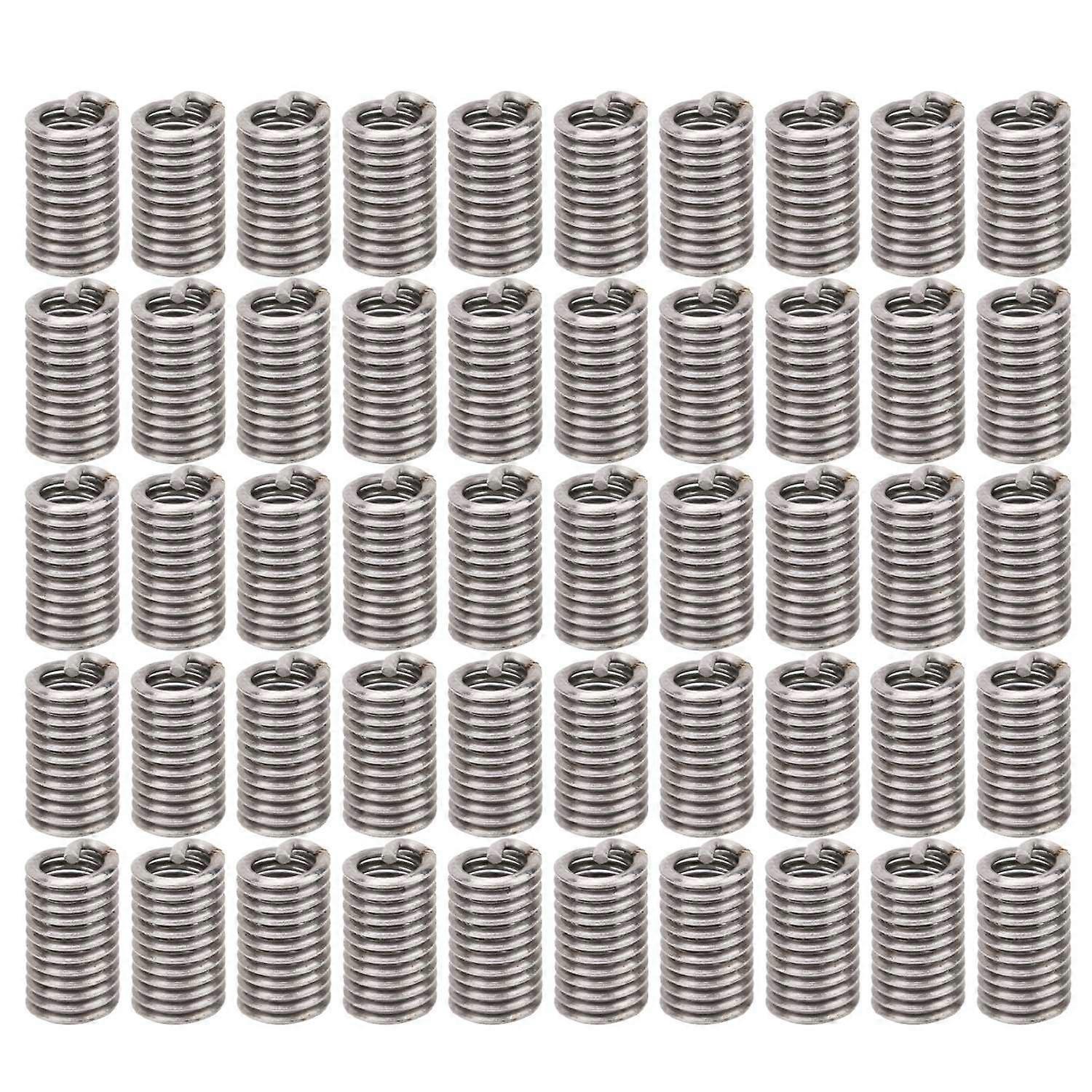 50Pcs Wire Thread Insert Stainless Steel Bushing Screw Hole Repair Socket Kit US Units 5‑40