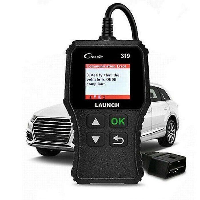 Professional Diagnostic Tool Launch Obd2 Eobd Cr319 Car Auto Scanner, Black