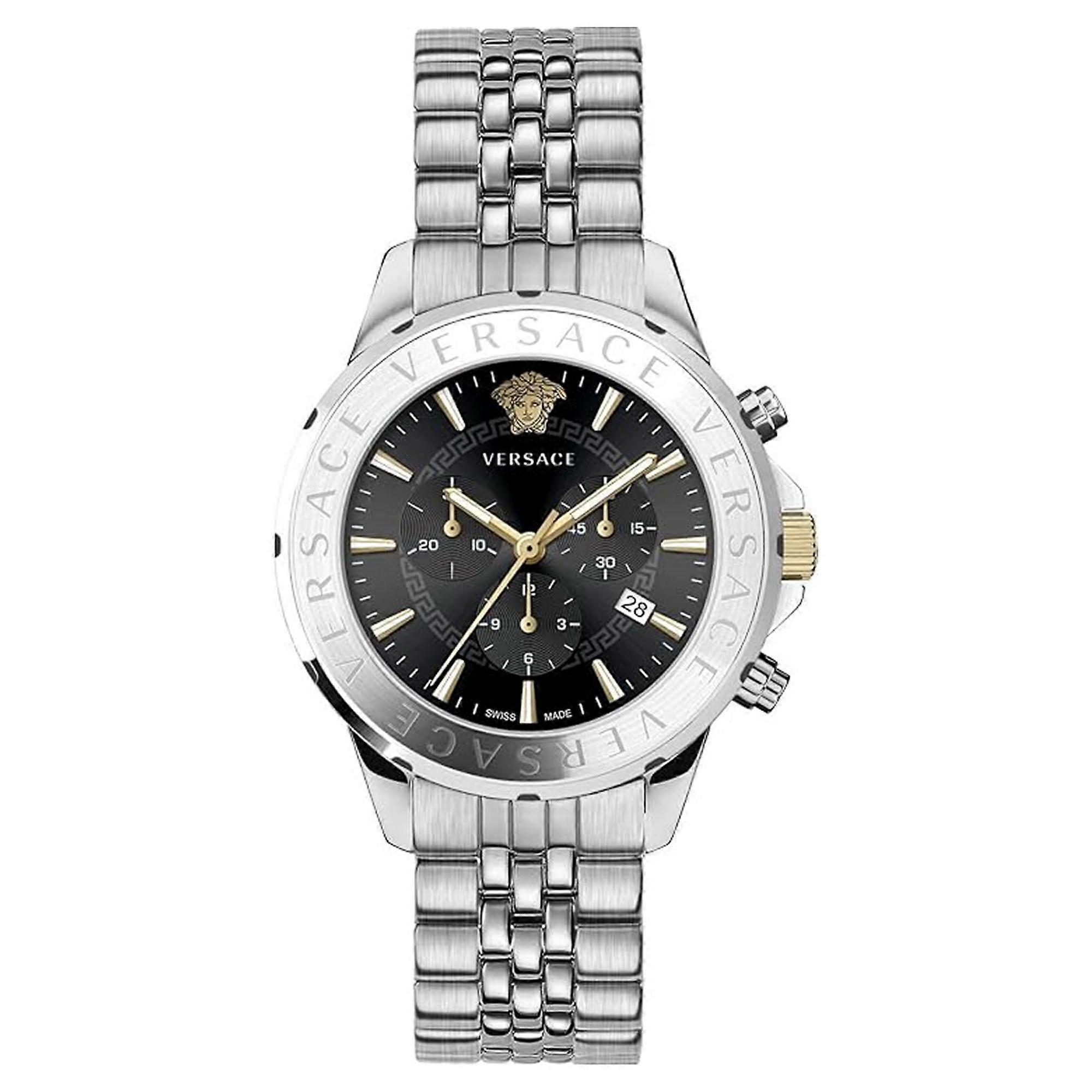 Versace Men's Watch Wristwatch Chronograph Signature VEV601523 Stainless Steel