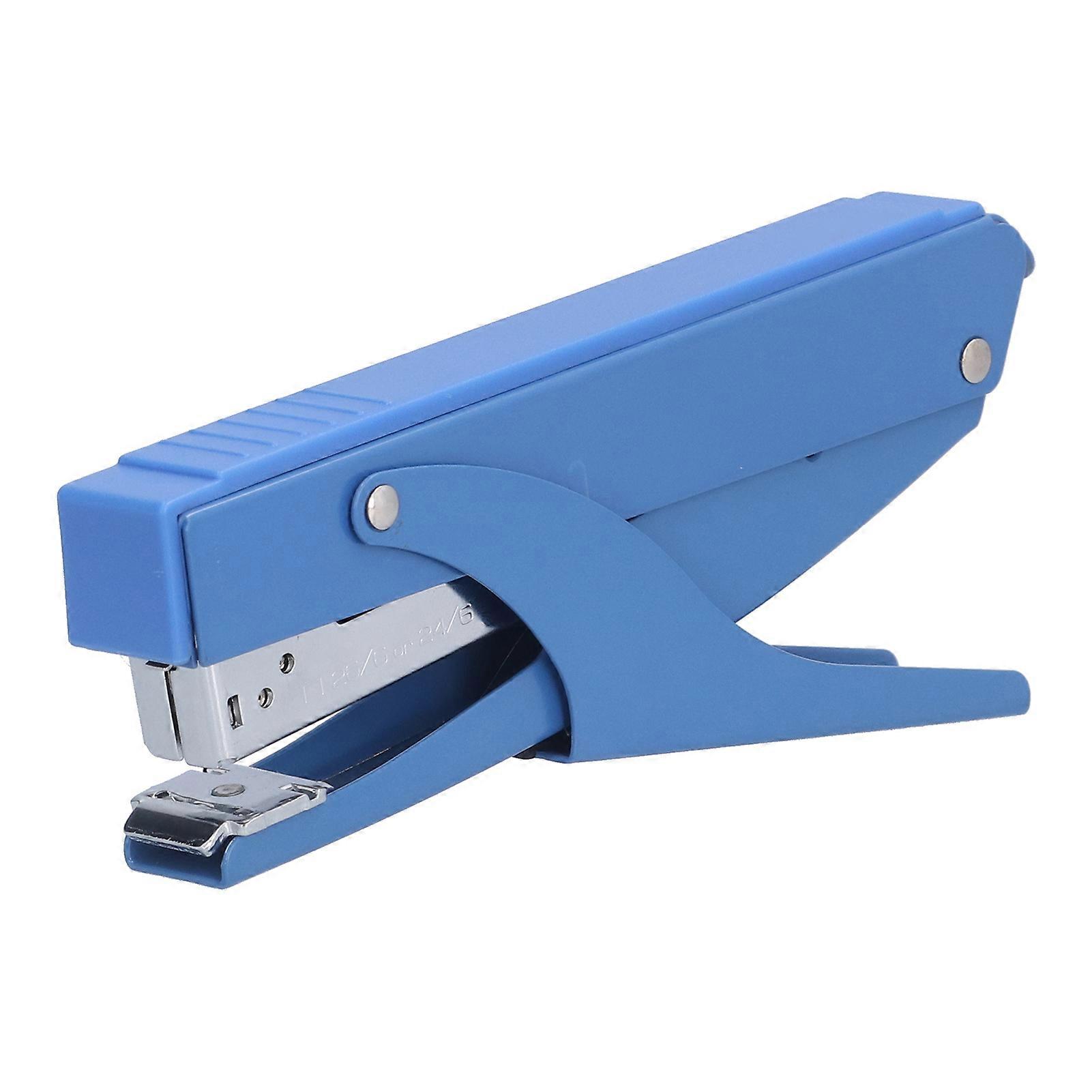 Stapler Hand Held Ergonomic 20 Sheets Safe Reliable Binding Tool for Office Home ClassroomBlue