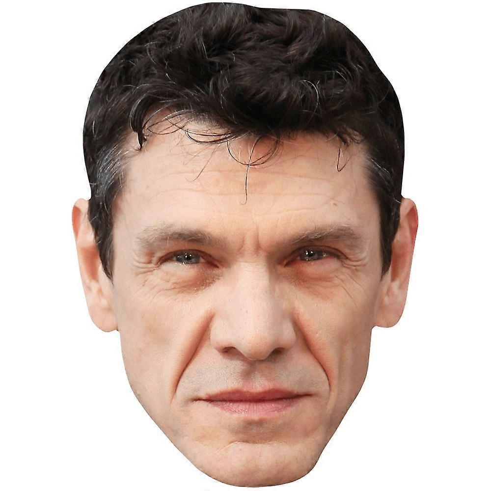 Marc Lavoine (Brown Hair) Celebrity Mask, Flat Card Face
