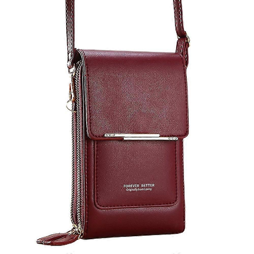 Pu Touch-screen Mobile Phone Bag Female Little Slung Cute Little Bag With Mobile Phone.