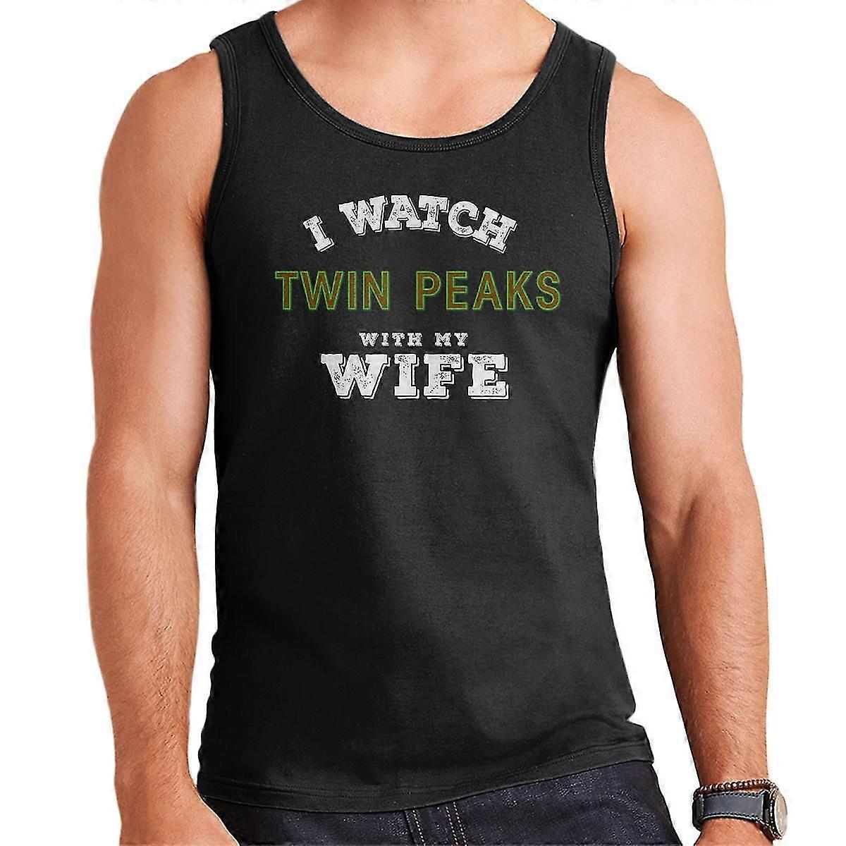 Jag tittar på Twin Peaks med min fru mäns väst