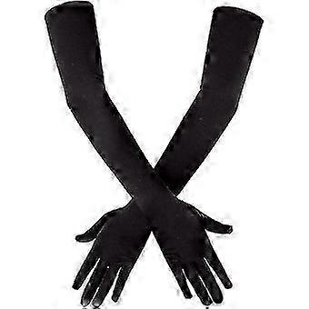 طويل الكوع قفازات الساتان ، 21 بوصة تمتد 1920s قفازات أوبرا مساء حزب الرقص قفازات ، وسهولة الاستخدام