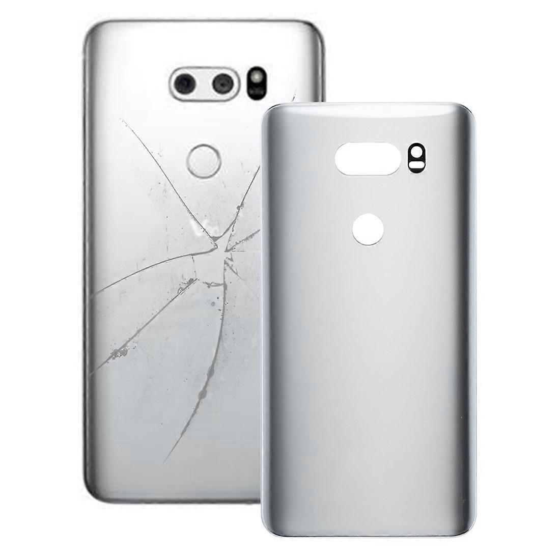 Back Cover with Adhesive for LG V30 (Silver)