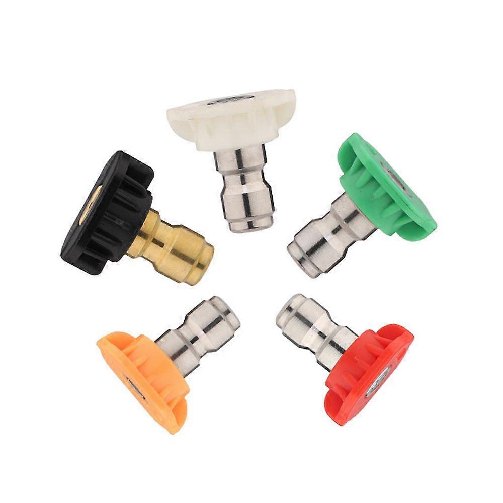 Pressure Washer Turbo Nozzle, Stainless Steel Power Washer Nozzle with 1/4'' Quick Connect, 5 Spray Nozzle Tips, 3625 PSI