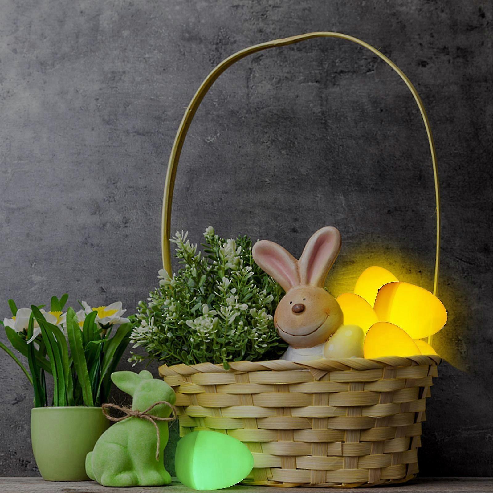 12 Easter Light Ornaments Easter Hanging Eggs Easter Tree Ornaments For Easter Decor