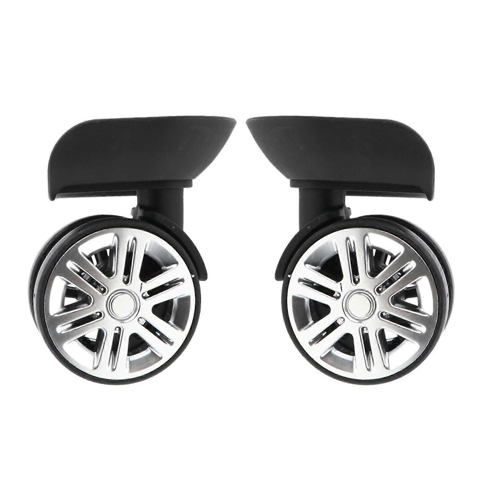 1 Pair Suitcase Luggage Casters Replacement Wheels for Travel Small Size