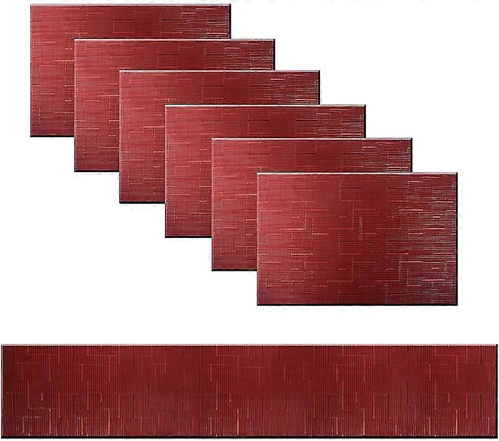 Placemats Washable Easy To Clean Pvc Placemat For Kitchen Table Heat-resistand