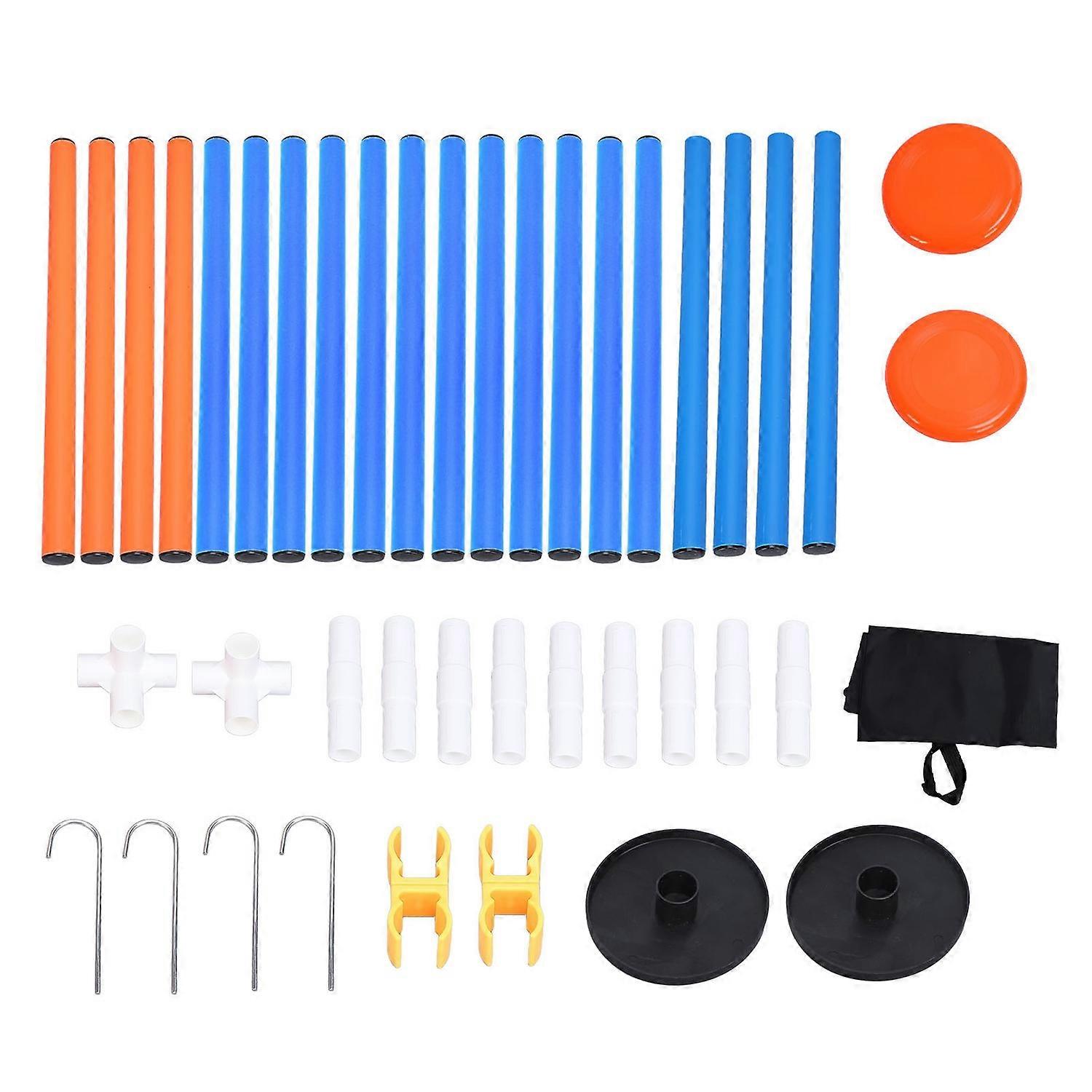 Flying Disc Outdoor Game Set PVC Stainless Steel Portable Fun Bottle Drop Disc Toss Game for Yard La
