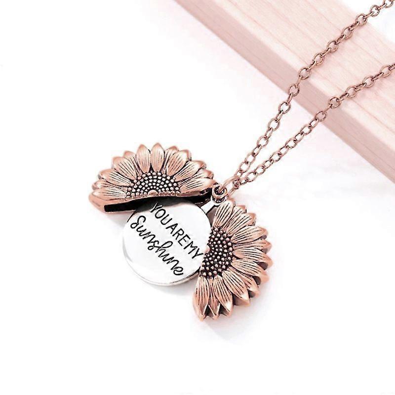Colar de girassol Pingente Lettering VOCÊ É MEU SOL