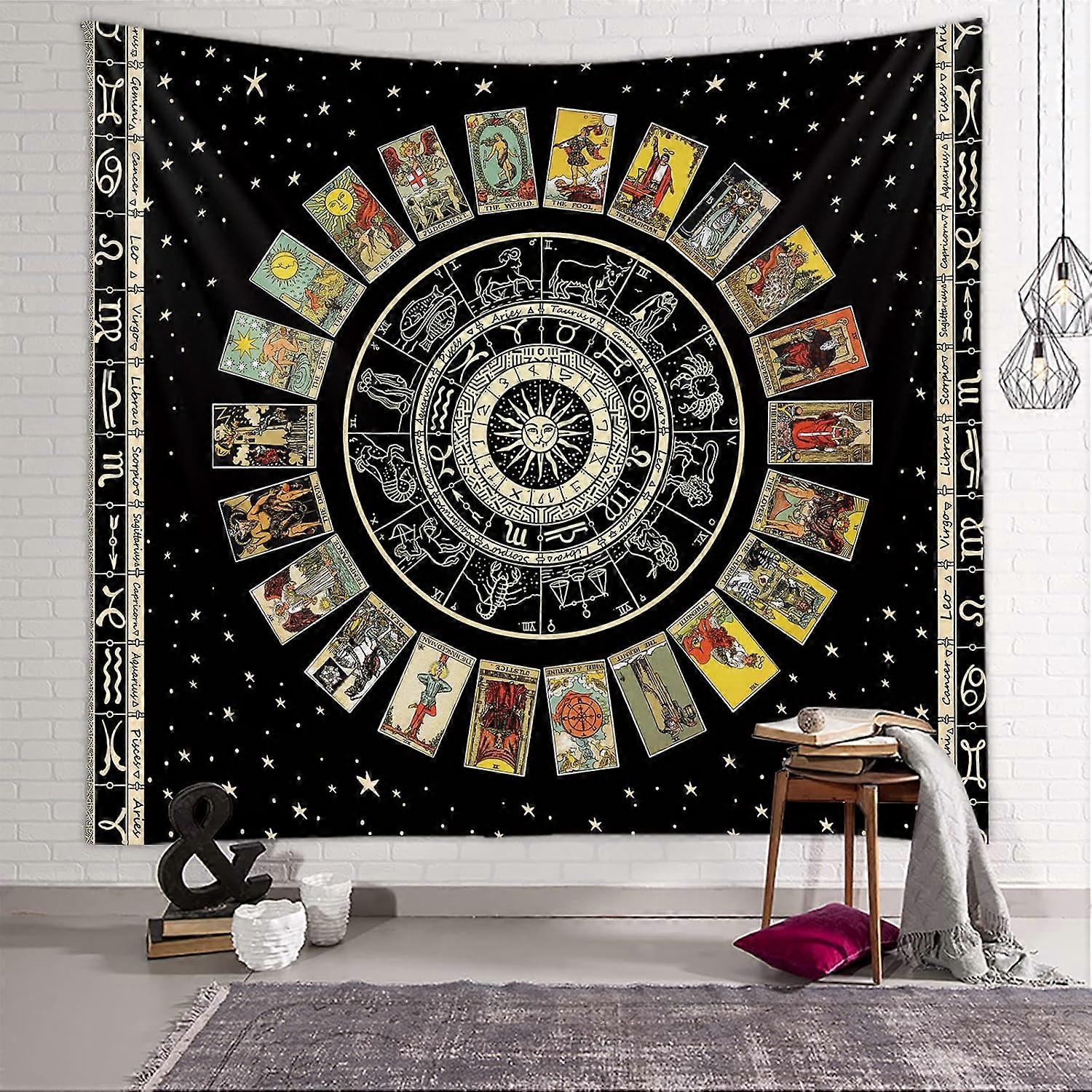 Tarot Divination Wall Tapestry, Abstract Art, Wall Decor