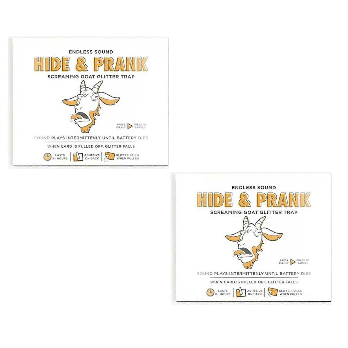 2Pcs Intermittent Goat Glitter Trap Prank Goat Glitter Trap