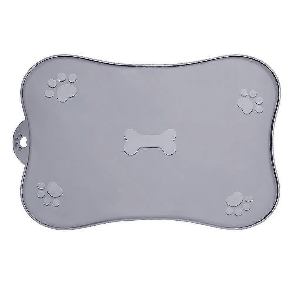 Pet Placemat for Dog and Cat Waterproof Silicone Pet Feeding Pad Non Slip Rollable Mat for Prevent Food and Water Overflow