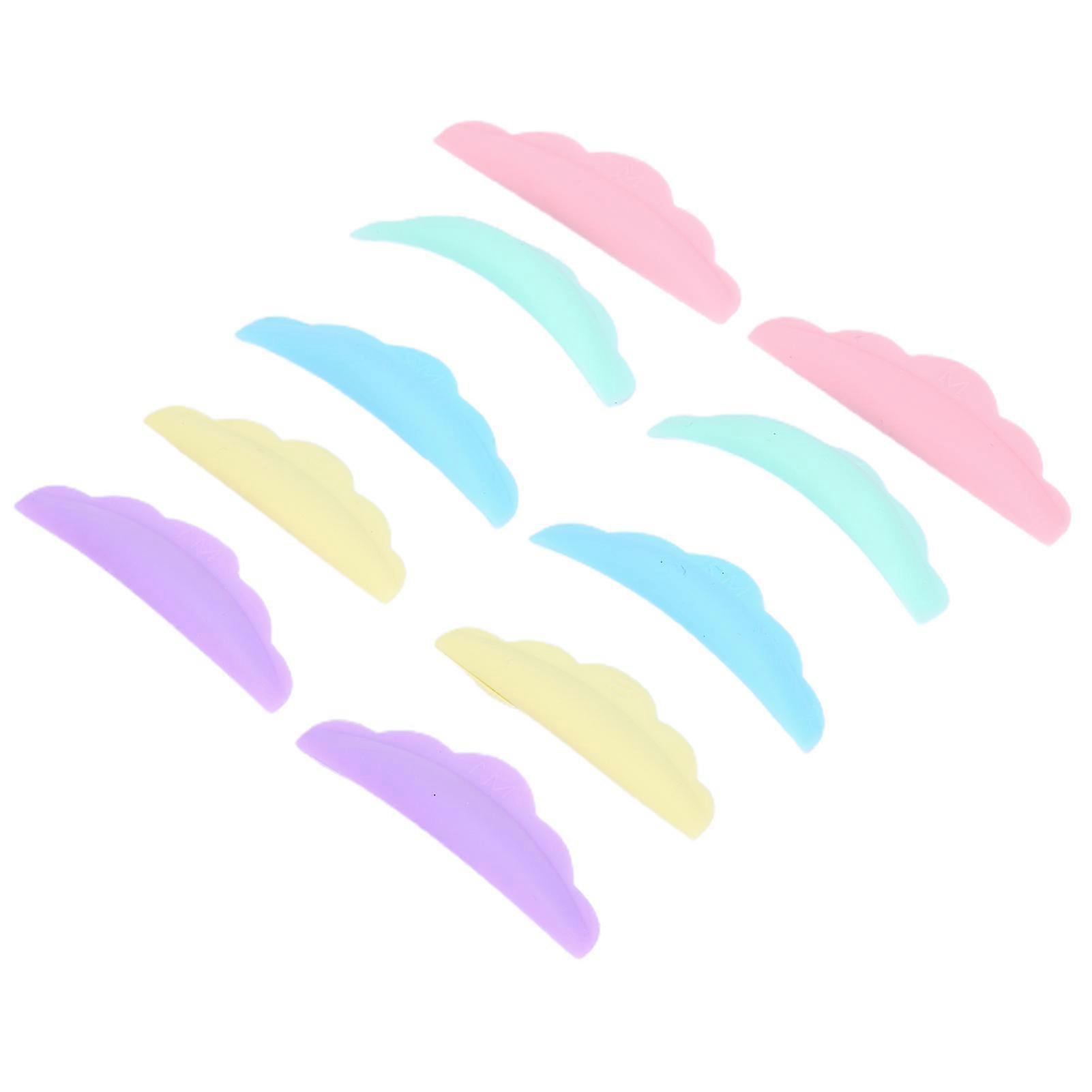 5 párov Silikónové mihalnice Perming Shield Pad Colorful Lash Lift Pad Set Make-up Tool