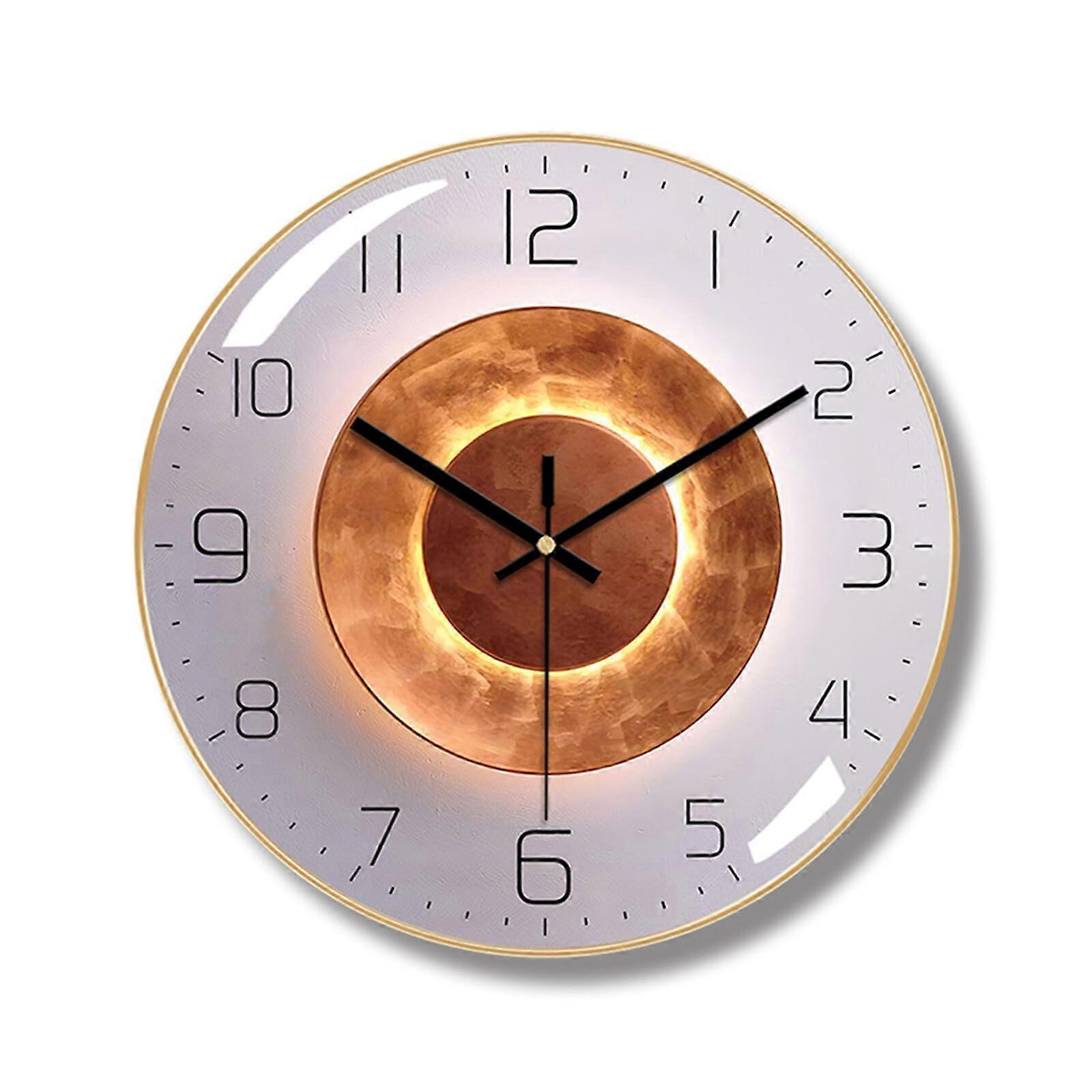 Minimalist Wall Clock with Quiet Ticking Quartz Movement, Premium Metal Frame, Modern Design, 12 Inch Size