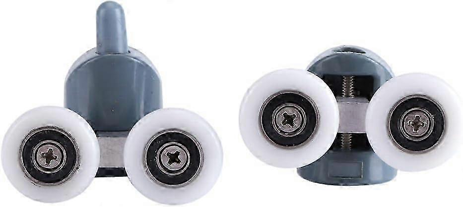 Double Shower Door Rollers Pulleys Wheels Runners Bathroom Roller Replacement Sliding Door(Double