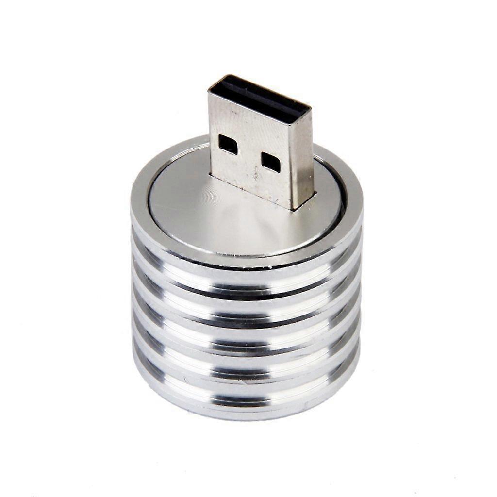 Aluminum 3W USB LED Lamp Socket Spotlight Flashlight White Light