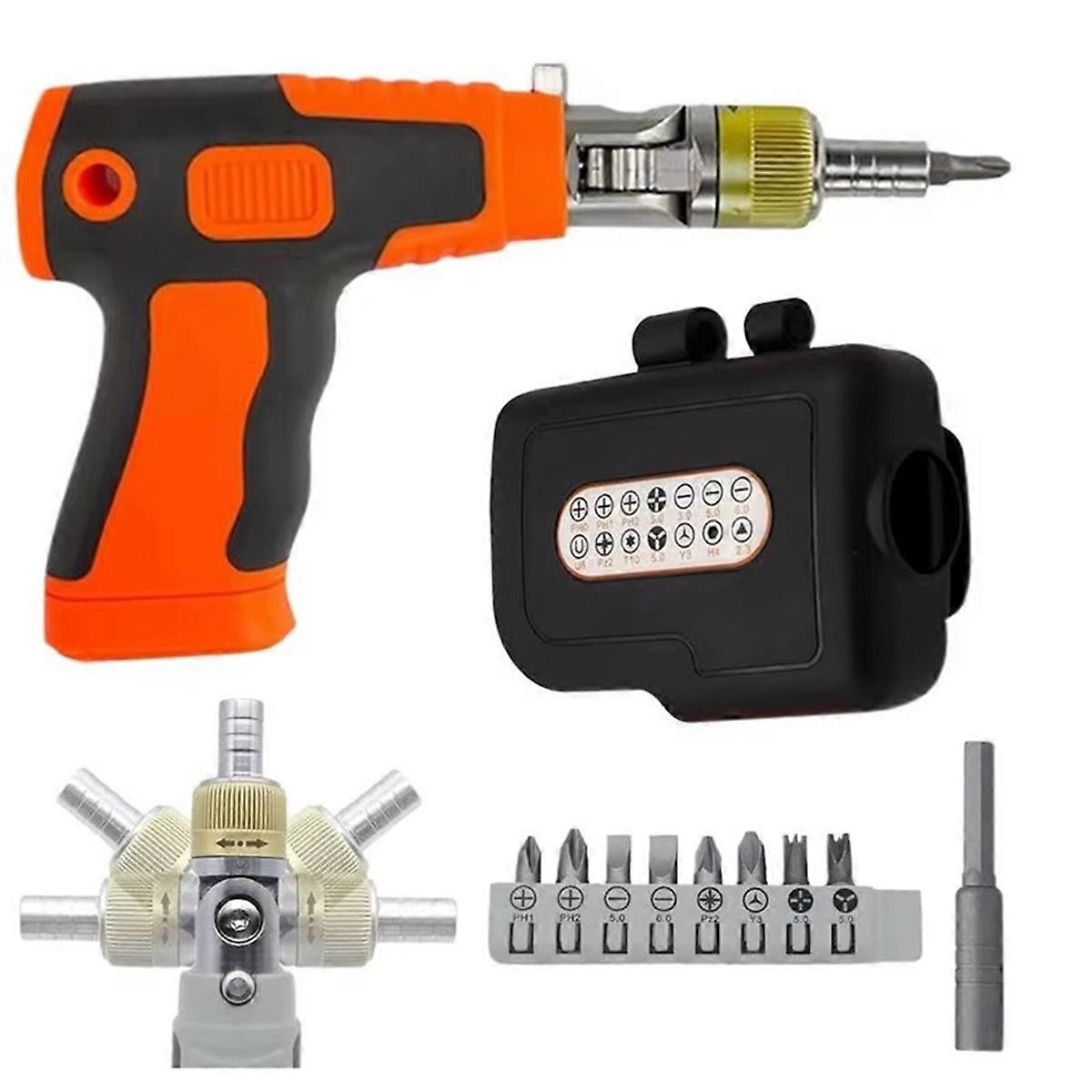 Ratchet Screw Driver 180 Degree Adjustable Angle Screwdriver