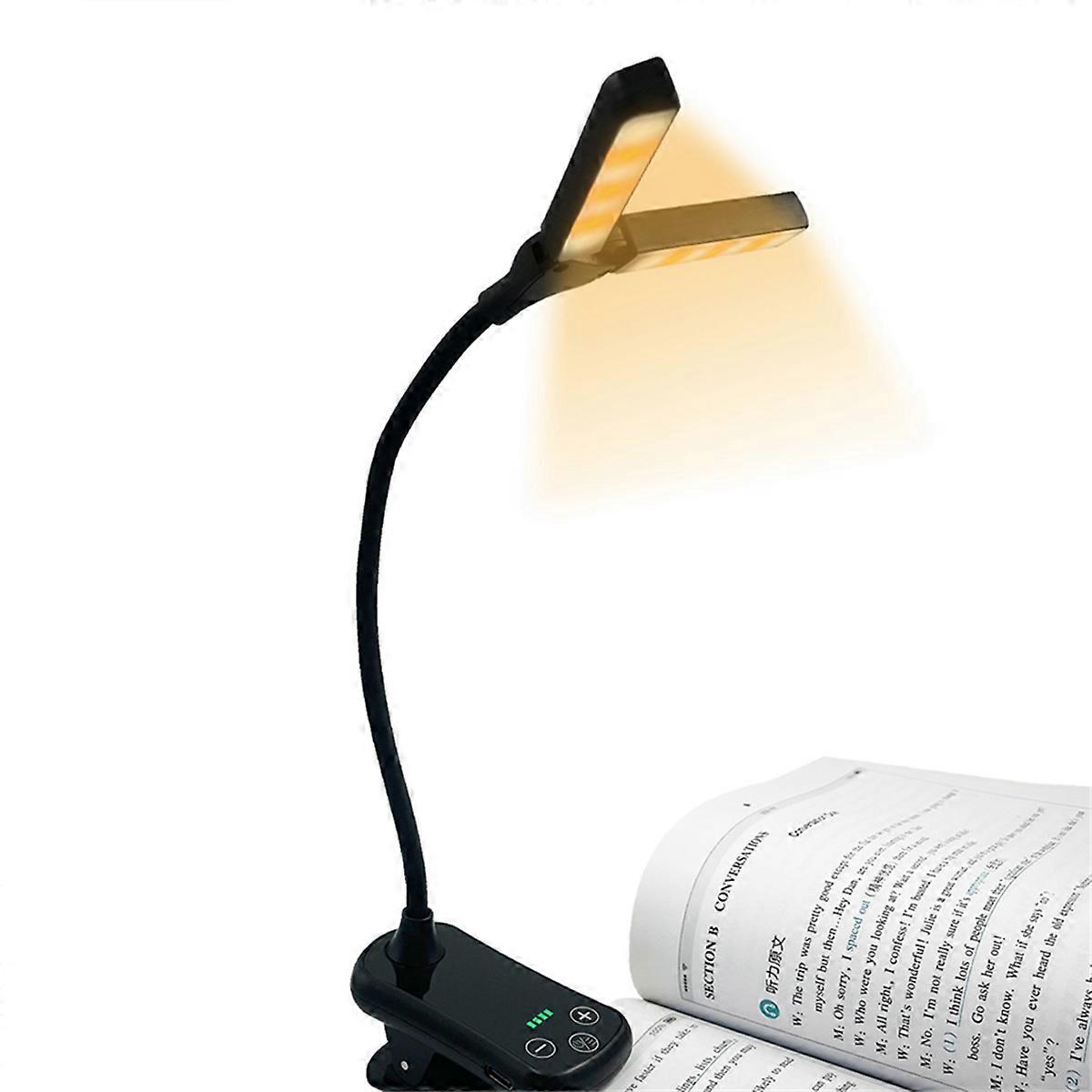 Dual Heads 14 LED Touch Control Reading Light,A