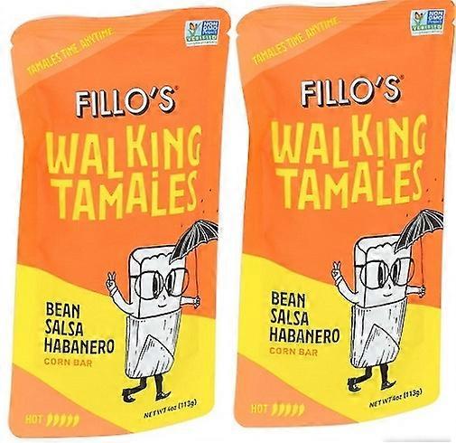 Fillo's Walking Tamales Bean Salsa Habanero 2 Pack