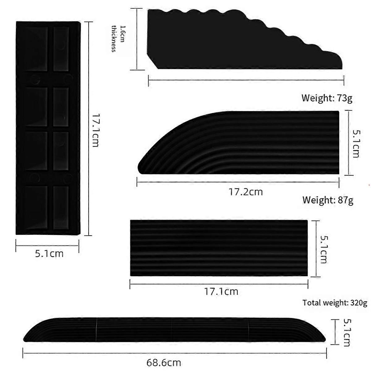 Household Threshold Bars Ramp Mat for Cloud Whale/